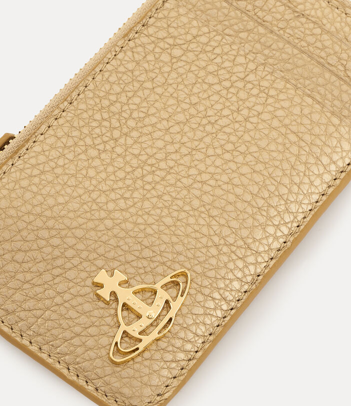 Vivienne Westwood GRAIN LEATHER ZIP CARD HOLDER